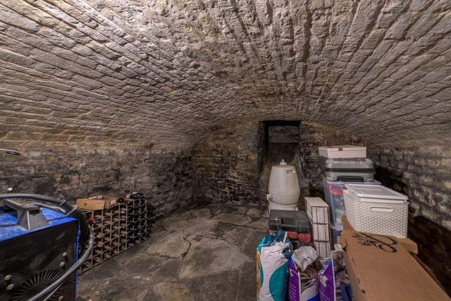 The farmhouse benefits from a substantial cellar which is also used for storage