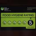 A food hygiene rating of 5 means hygiene standards are very good