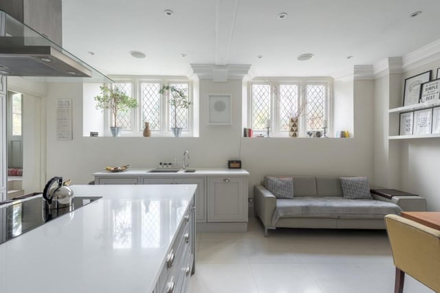 This is a kitchen as perfect for guests milling around the island, glass of wine in hand, as for family get-togethers around the breakfast table