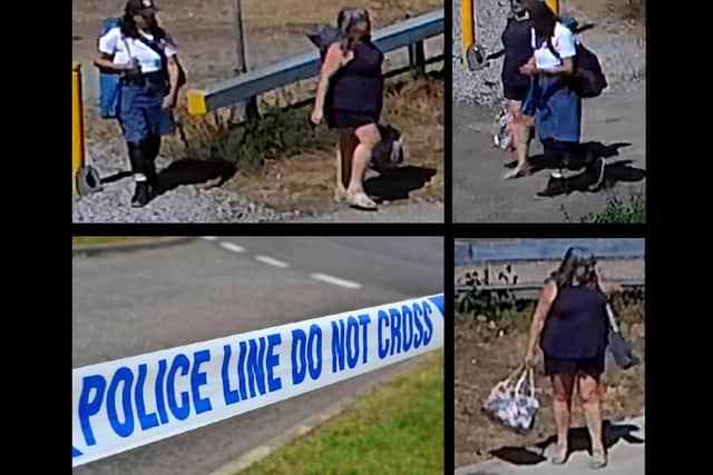 Police say they believe the people in the images may have vital information in relation to the fatal stabbing of Mohammed Tanveerul Islam in Brooklands Road on 30 July. The two people were seen on CCTV in the Blue Lagoon Nature Reserve car park off Drayton Road on 31 July. Photos: TVP