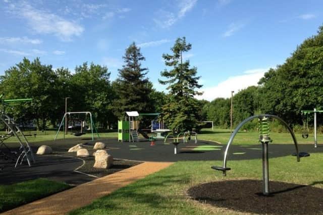This is one of the newer play areas, in good condition
