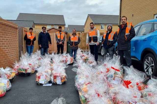 They spent weeks preparing the festive baskets