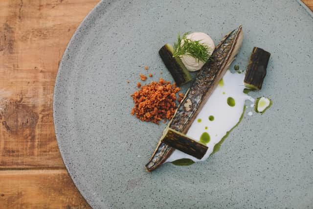 The delicious mackerel fish course. Image: Fjona Hill