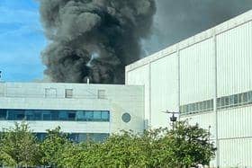 The smoke could be seen for miles