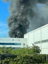 The smoke could be seen for miles