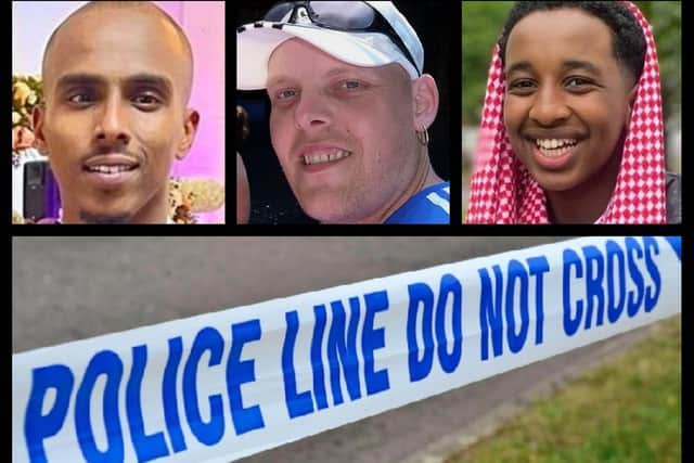 These are the first three victims of fatal stabbings. The latest young man has yet to be named by police