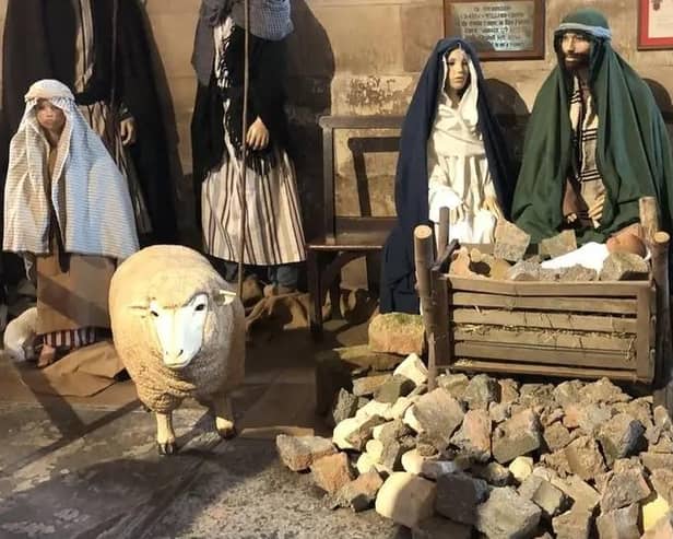The Milton Keynes Nativity in the Rubble vigil was a protest about the Israeli-Palestinian conflict