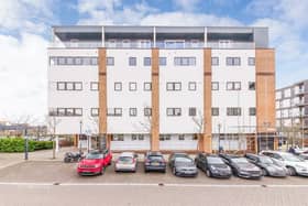 The apartment black is close to MK Central station