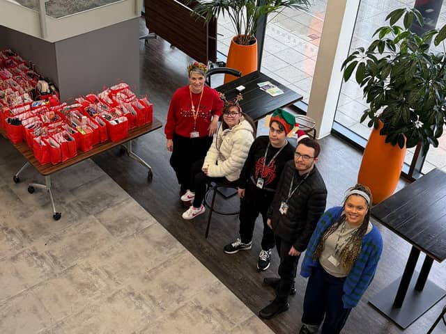 Christmas gift bags from MK College