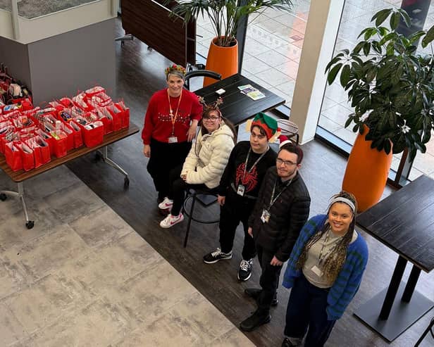 Christmas gift bags from MK College