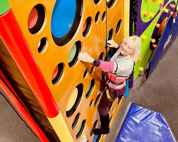 Cllr Zoe Nolan, Cabinet Member for Children and Families at Climb Quest in Kingston – one of several SEND friendly venues for the winter activity programme