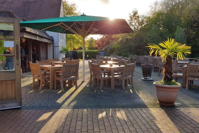 "Lovely pub in quaint area, big beer garden with table service. Lots of choice on the menu." Rated: 4.4 (1,6k reviews)