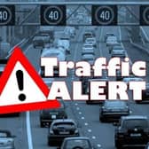 Delays of an hour or more are expected due to an accident between J14 and J15 of the M1
