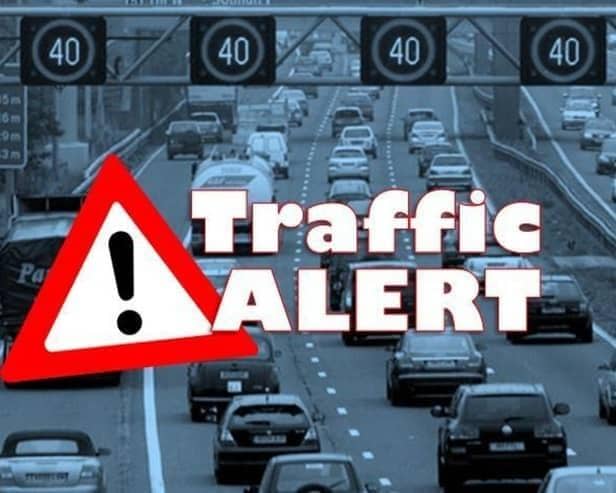 Delays of an hour or more are expected due to an accident between J14 and J15 of the M1