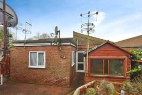 The bungalow is semi-detached and quite spacious