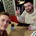 Luke and and brother-in-law Kyran who run Salt Shack which is raising funds to 'Help Sam Rebuild His Safe Space'