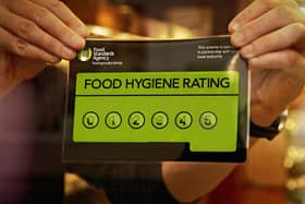 Food Standards Agency, Food Hygiene Rating sticker.