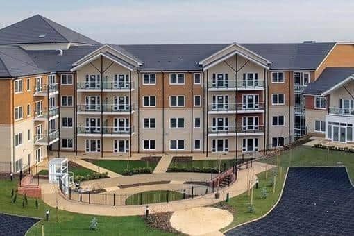 Shenley Wood Retirement Village in Milton Keynes, where elderly residents are fighting for a bus service