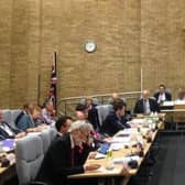Councillors at work in the MK Council chamber