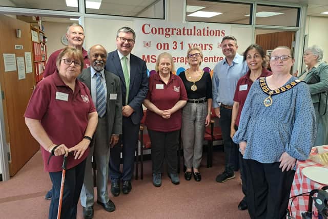 MK Therapy Centre volunteers and visitors pictured at the recent 31st open day