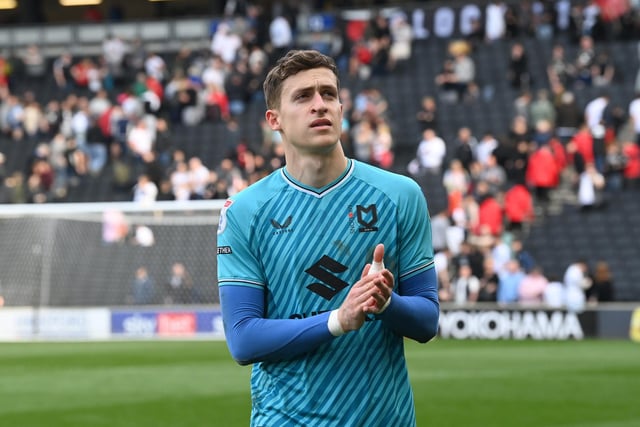 After winning the top two prizes at the Player of the Year awards, the keeper will play his final game for MK Dons before returning to Chelsea