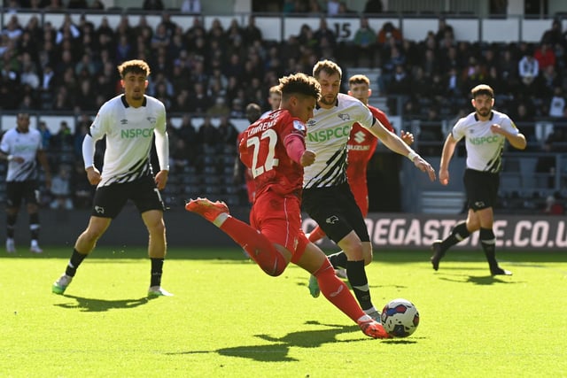 Looked like he struggled with the pace of Derby in the first-half, but grew into the game in the second. Added to Dons' rare attacks, and popped up in the right place at the right time to fire in the equaliser