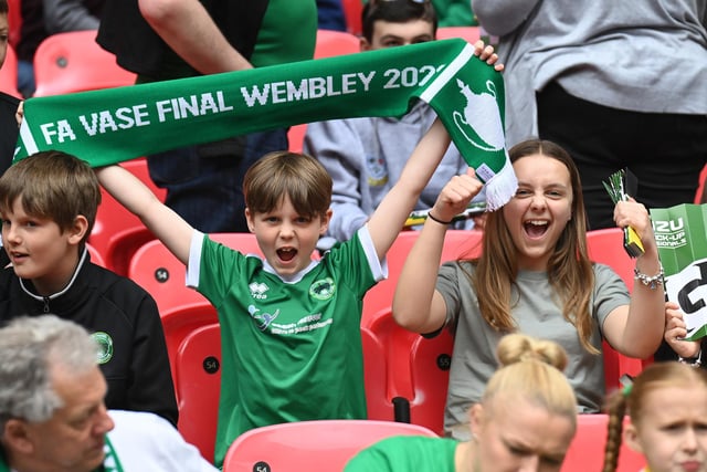 Newport Pagnell Town supporters at Wembley