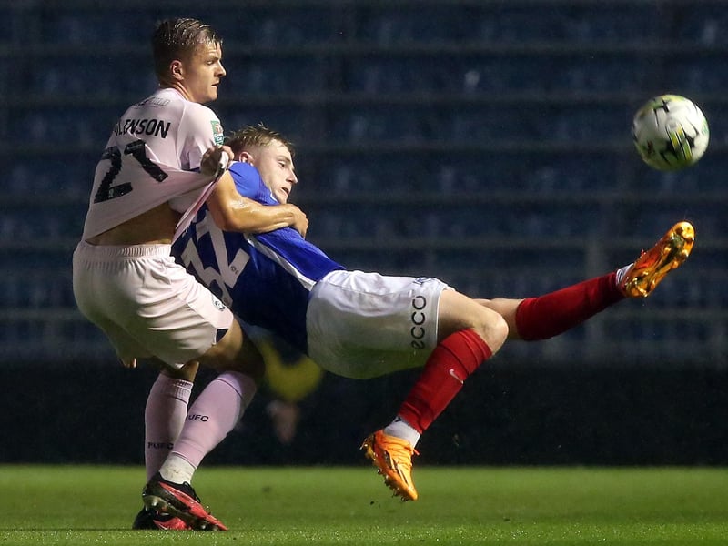 Joe Tomlinson signed on deadline day from Peterborough United. The 23-year-old full-back can play on either flank.