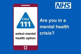The NHS 111 service now has an option for mental health help