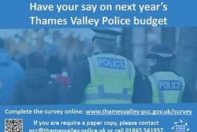 A poster promoting the Local Crime Survey has been issued by Police & Crime Commissioner Matthew Barber