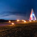 Light Pyramid lit for city celebration
