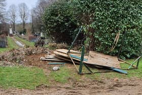 A grieving relative said the cemetery resembled 'a building site