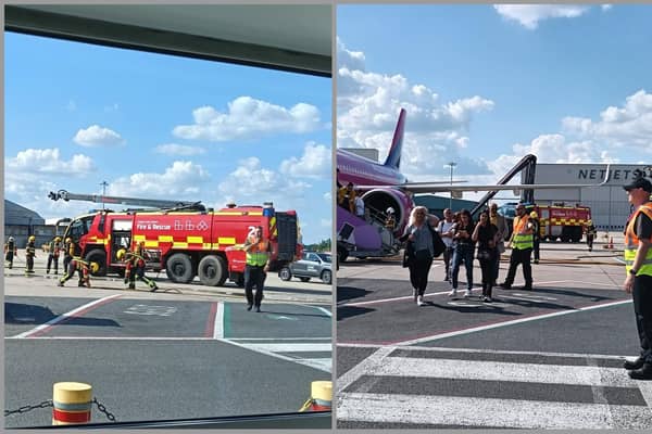 The scene after the emergency stop. Picture: Paul Bartlett
