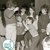 Were you one of these very serious young conker champs in Milton Keynes in the 1970s?