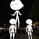 The highlight is the festival was the giant aliens invading the city centre
