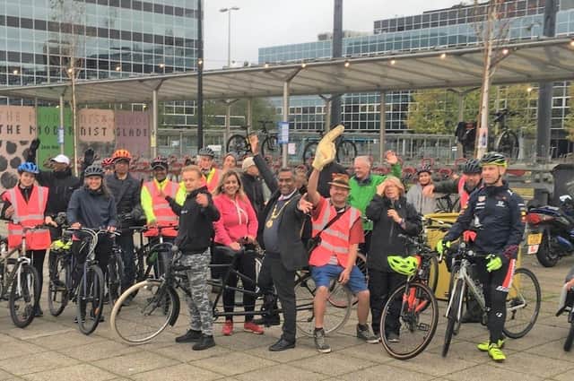 Cyclists all over Milton Keynes have been supporting a campaign to get more people on their bikes
