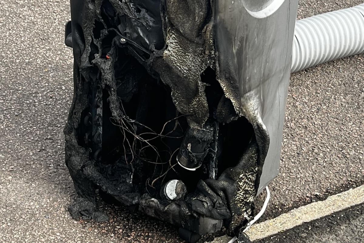 Warning after portable air conditioning unit bursts into flames while ...