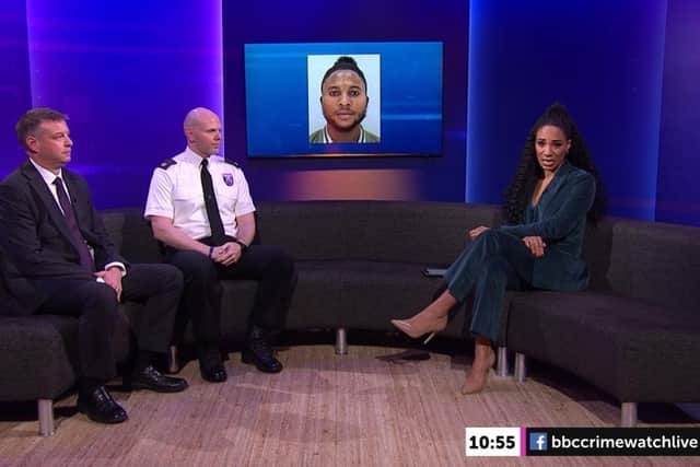 An appeal to find Emmanuel Sakyi from Milton Keynes, who has been on the run from police for four months, was featured on the BBC's Crimewatch programme today