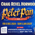 CRAIG REVEL HORWOOD TO STAR AS CAPTAIN HOOK IN THE HIGH-FLYING PANTOMIME ADVENTURE, PETER PAN. PHOTO: ATG