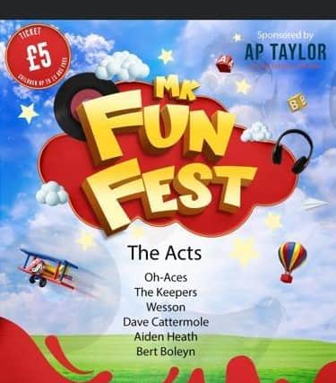 The Festival of Fun is this Saturday, August 19, in Milton Keynes