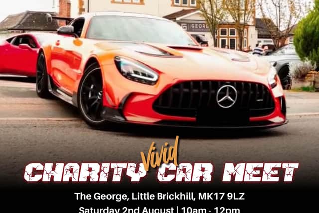 A photo from a previous Vivid charity car event at Little Brickhill