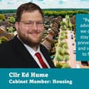 Cllr Ed Hume launches the new mediation service for landlords and tenants
