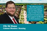 Cllr Ed Hume launches the new mediation service for landlords and tenants