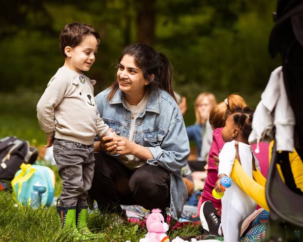 The Teddy Bears Picnic walk was enjoyed by parents and children alike