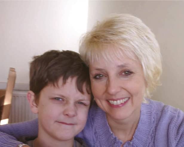Sharon with her son Leo before the tragedy