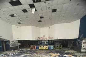 The former cinema at The Point is looking sadly derelict