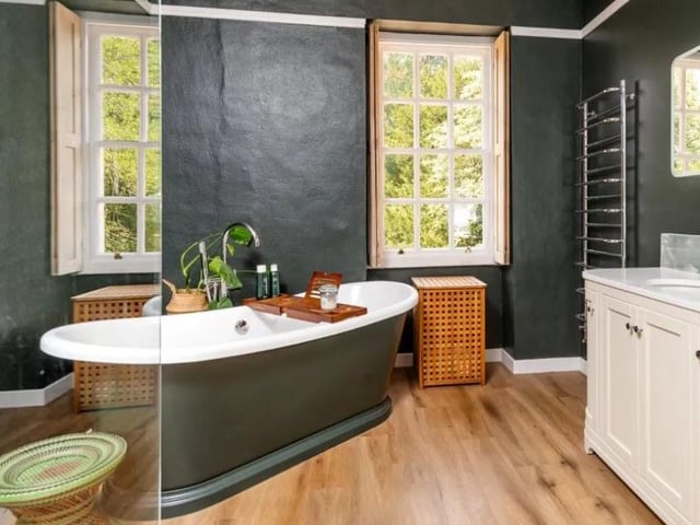 The house has a whopping five bathrooms, including two family bathrooms and two ensuites. Photo: Fisher German LLP - South/ Zoopla