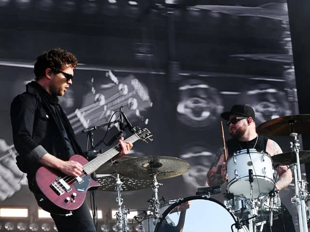 Rock duo Royal Blood performed a career-spanning set on Sunday.