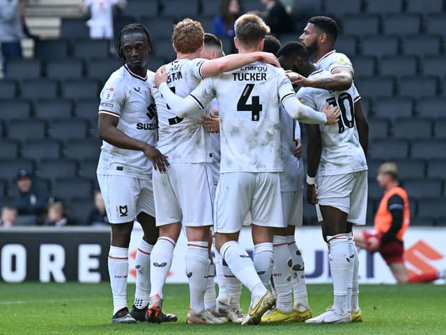 MK Dons could be unchanged from the side which lost to Fleetwood Town last Saturday for their final home game of the season