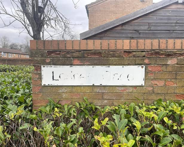 This street sign is in  Loriner Place on Downs Barn - but you'd never guess it!